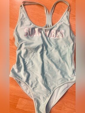 Surf Vibes Mint One-Piece Swimsuit
